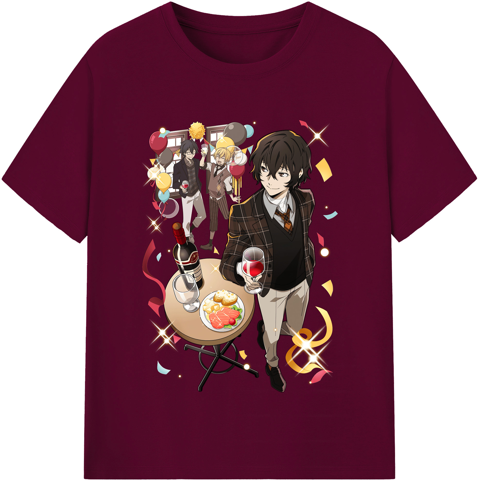 （画像用） 文豪ストレイドッグス Bungo Stray Dogs レディースカジュアルプリントTシャツ（綿100％）